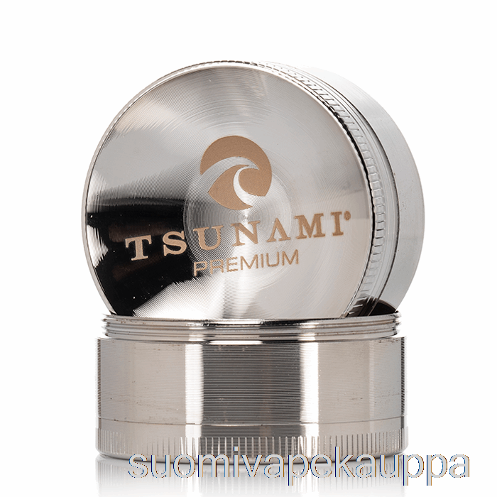 Vape Box Tsunami 1,9 Tuuman 4-osainen Upotettu Ylähiomakone Hopea (50 Mm)